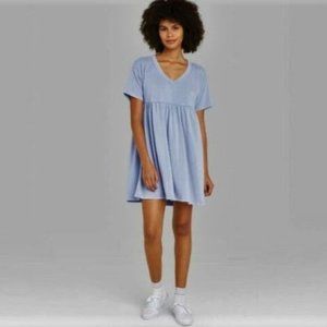 Wild Fable Blue Babydoll Dress